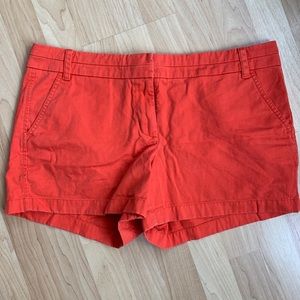 J crew orange shorts
